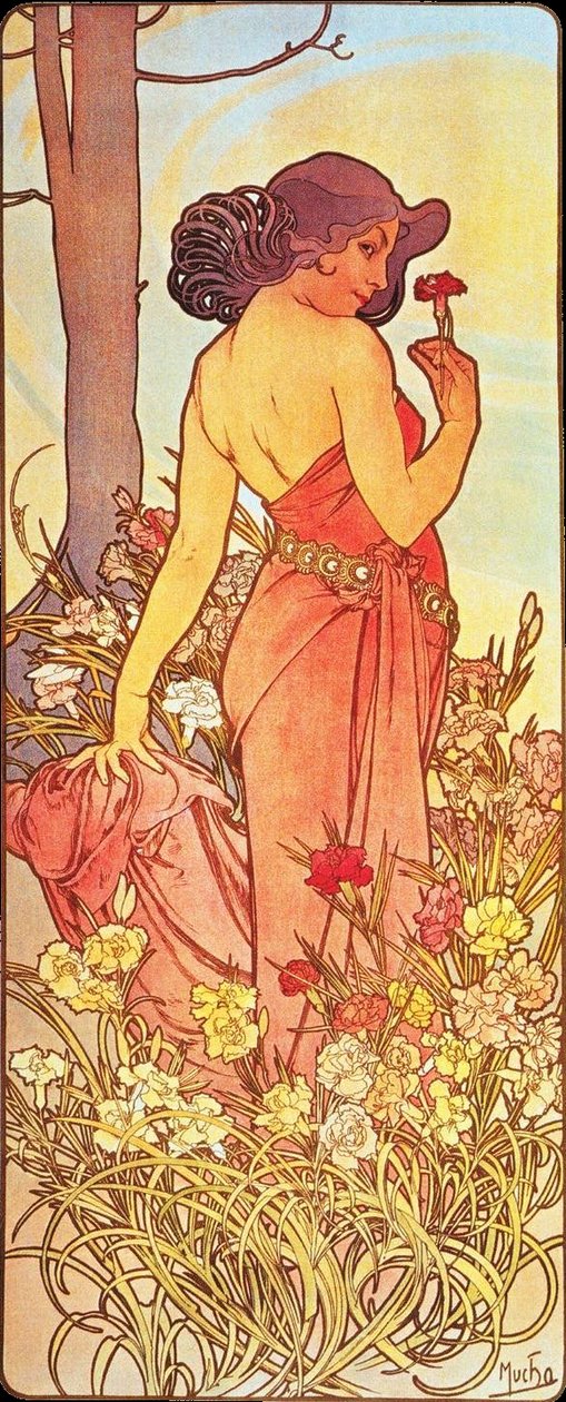 Œillet - Alphonse Mucha