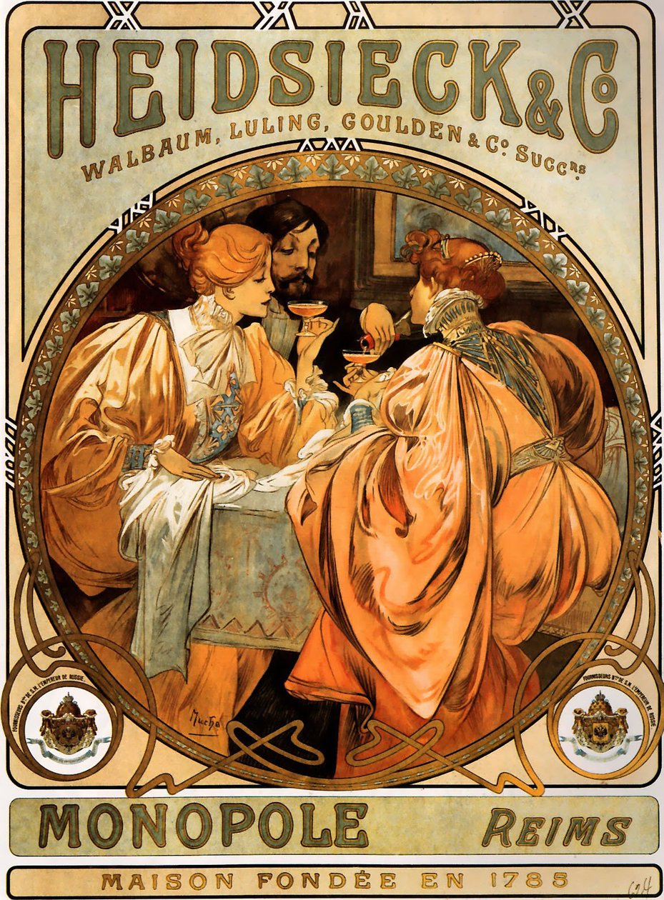 Heidsieck & Co. - Alphonse Mucha