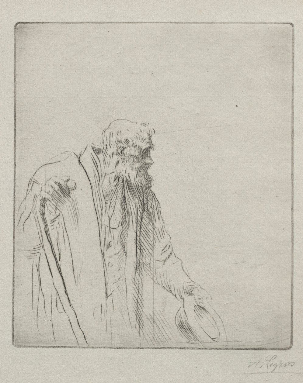 Un mendiant - Alphonse Legros