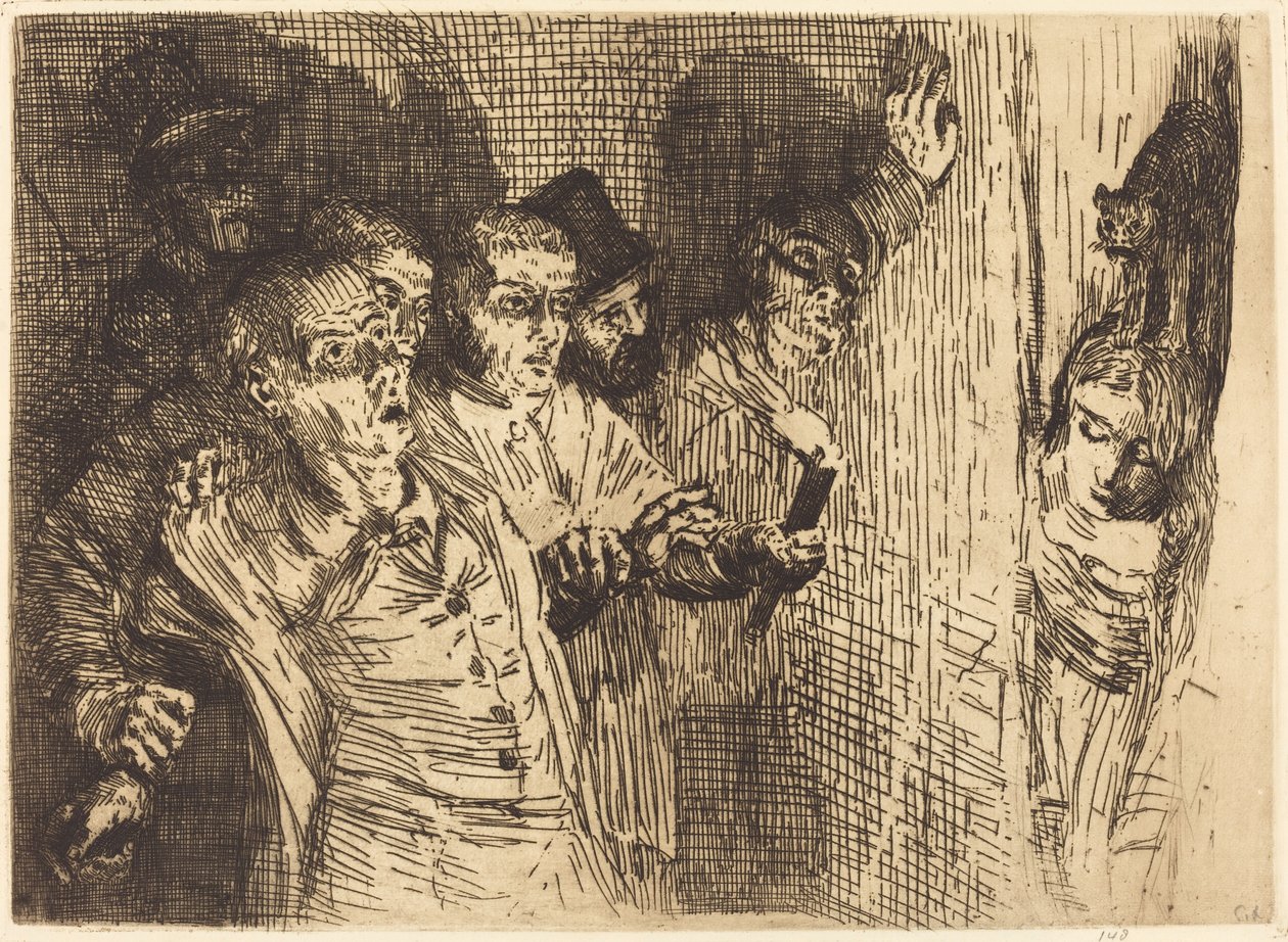 Le chat noir - Alphonse Legros