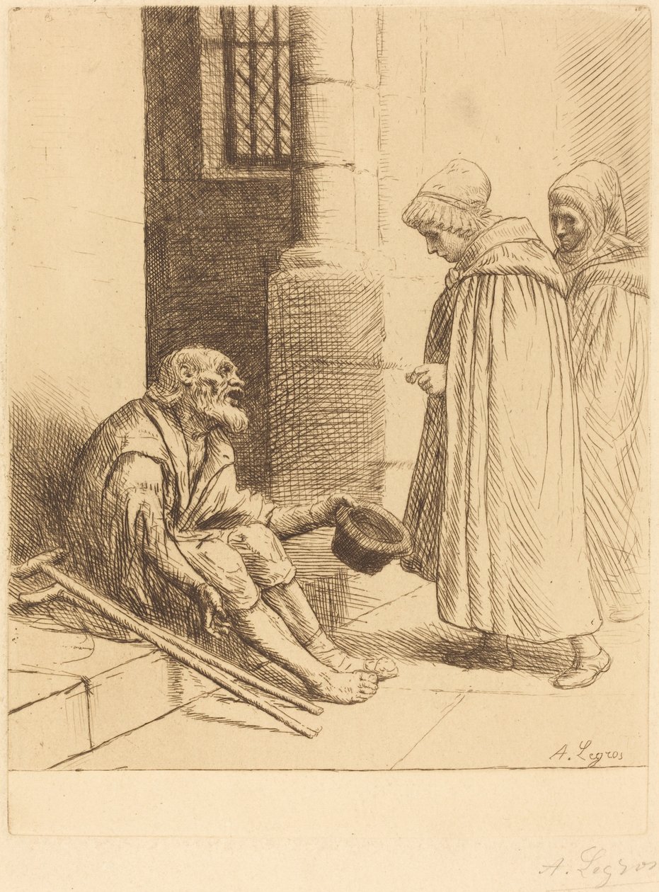 La charité - Alphonse Legros