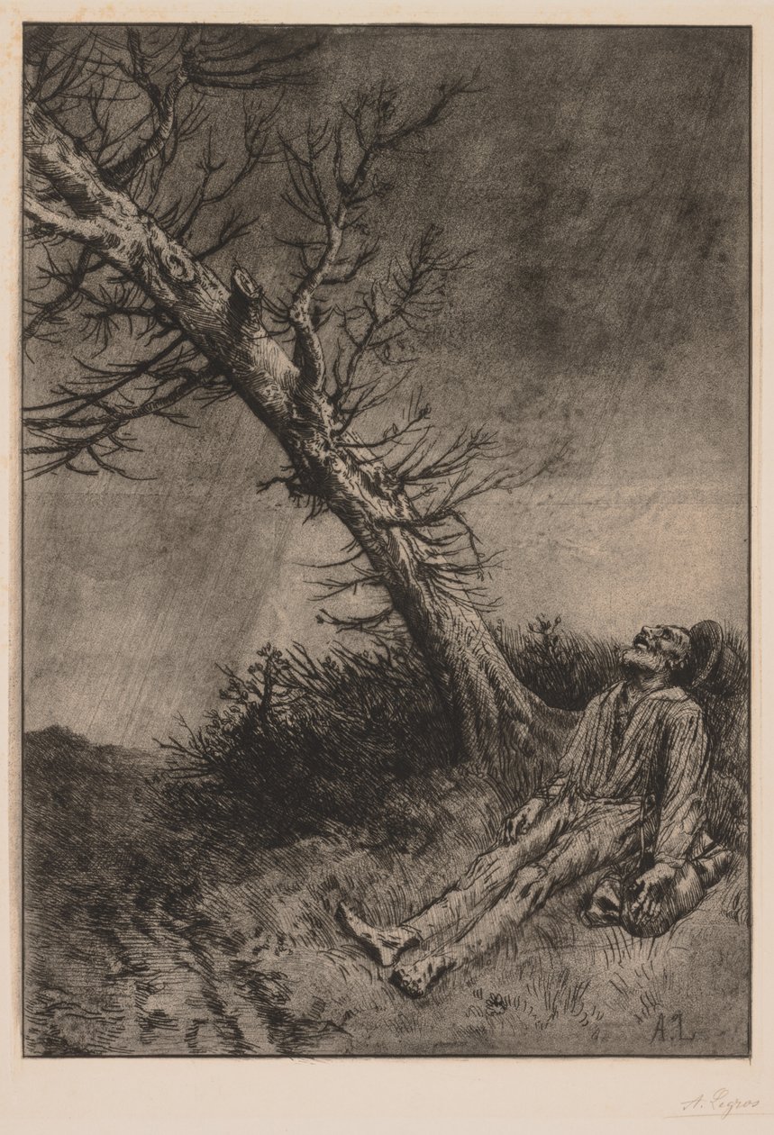 Mort du vagabond - Alphonse Legros