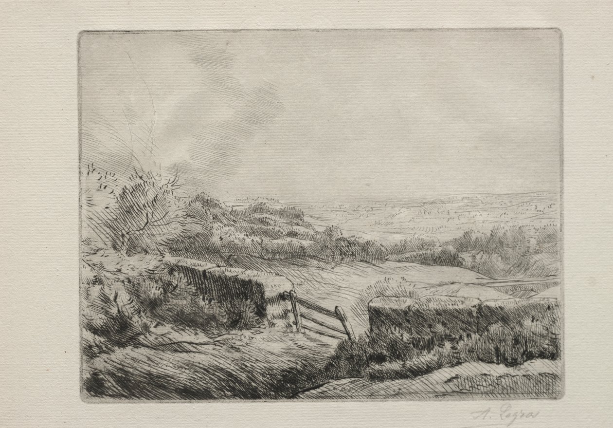 Entrée du champ - Alphonse Legros