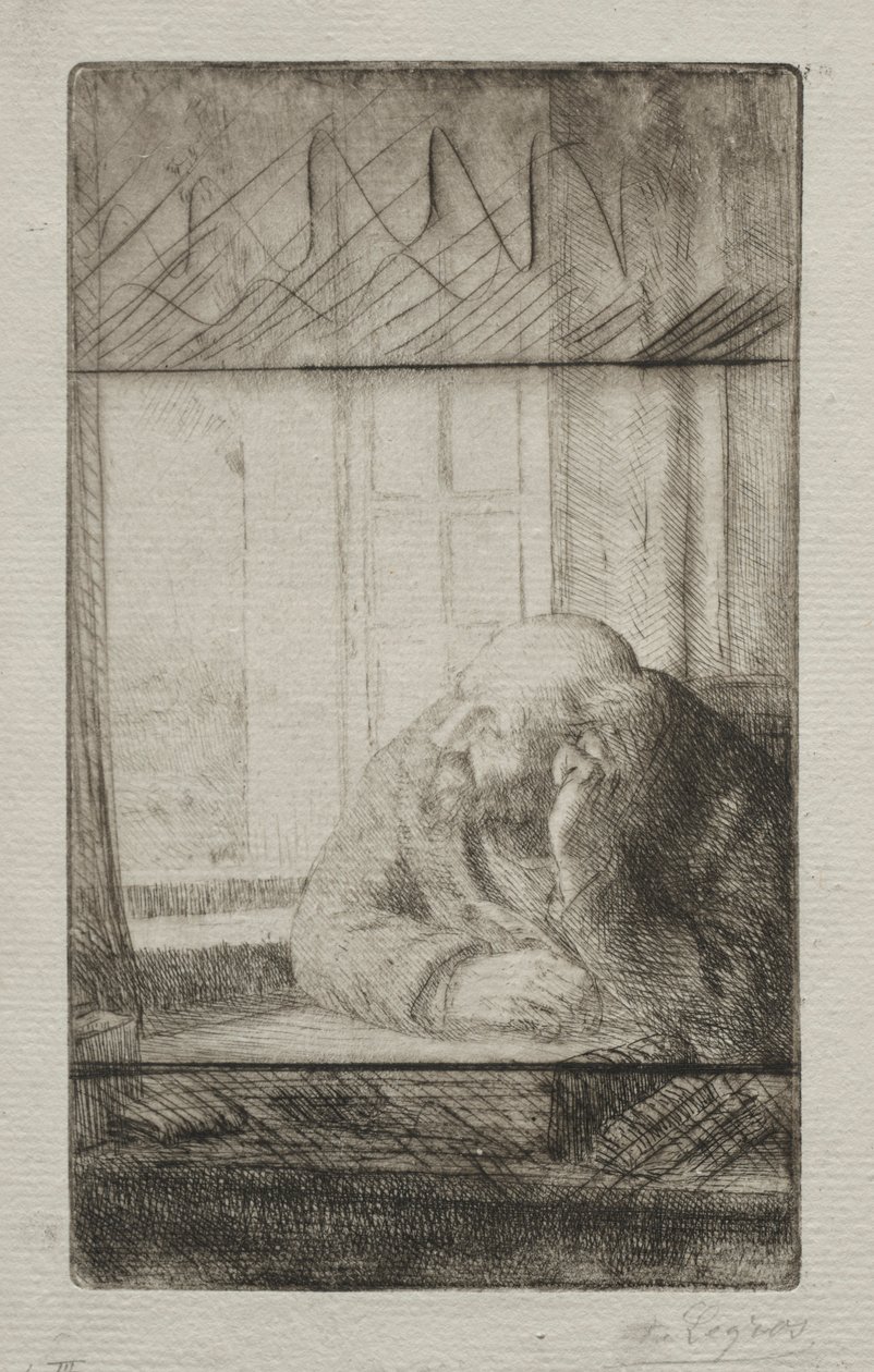 Soirée à la fenêtre - Alphonse Legros