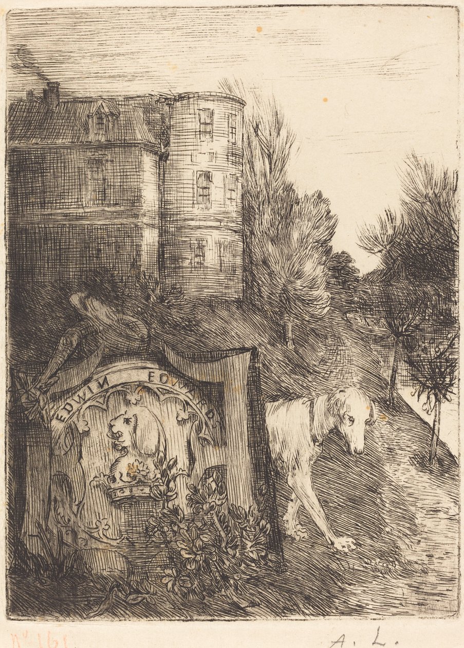 Ex-Libris Edwin Edwards - Alphonse Legros