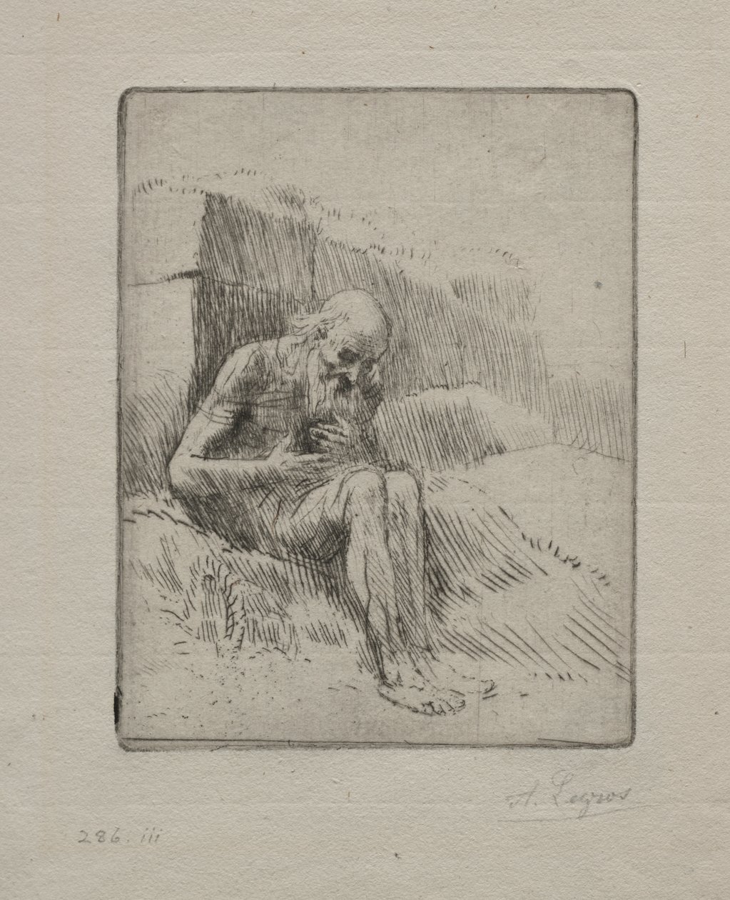 Job (2ème planche) - Alphonse Legros