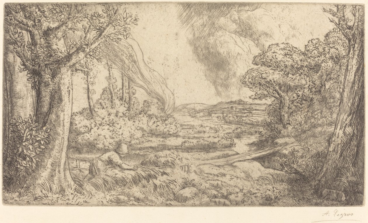 Paysage - Alphonse Legros