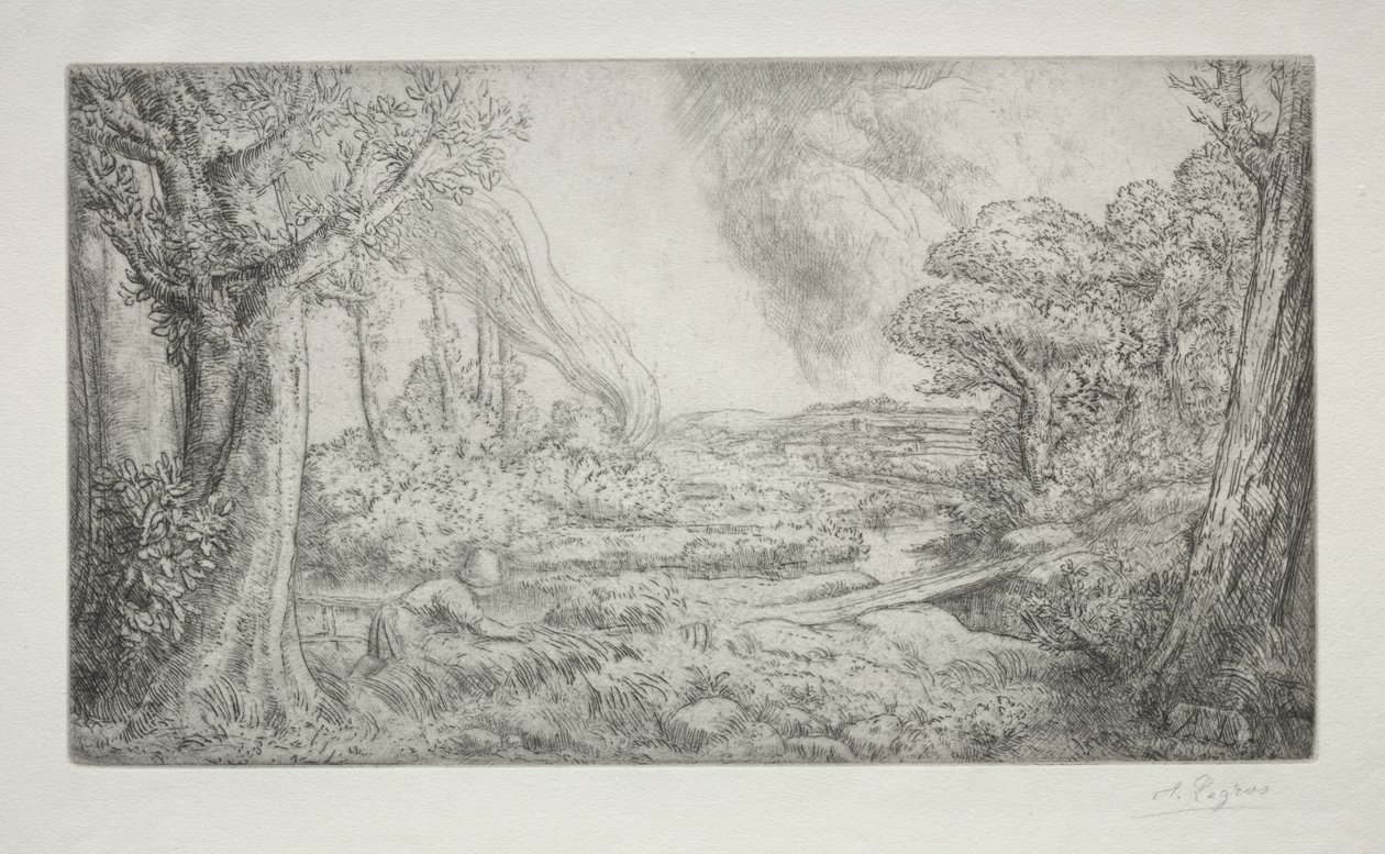 Paysage - Alphonse Legros