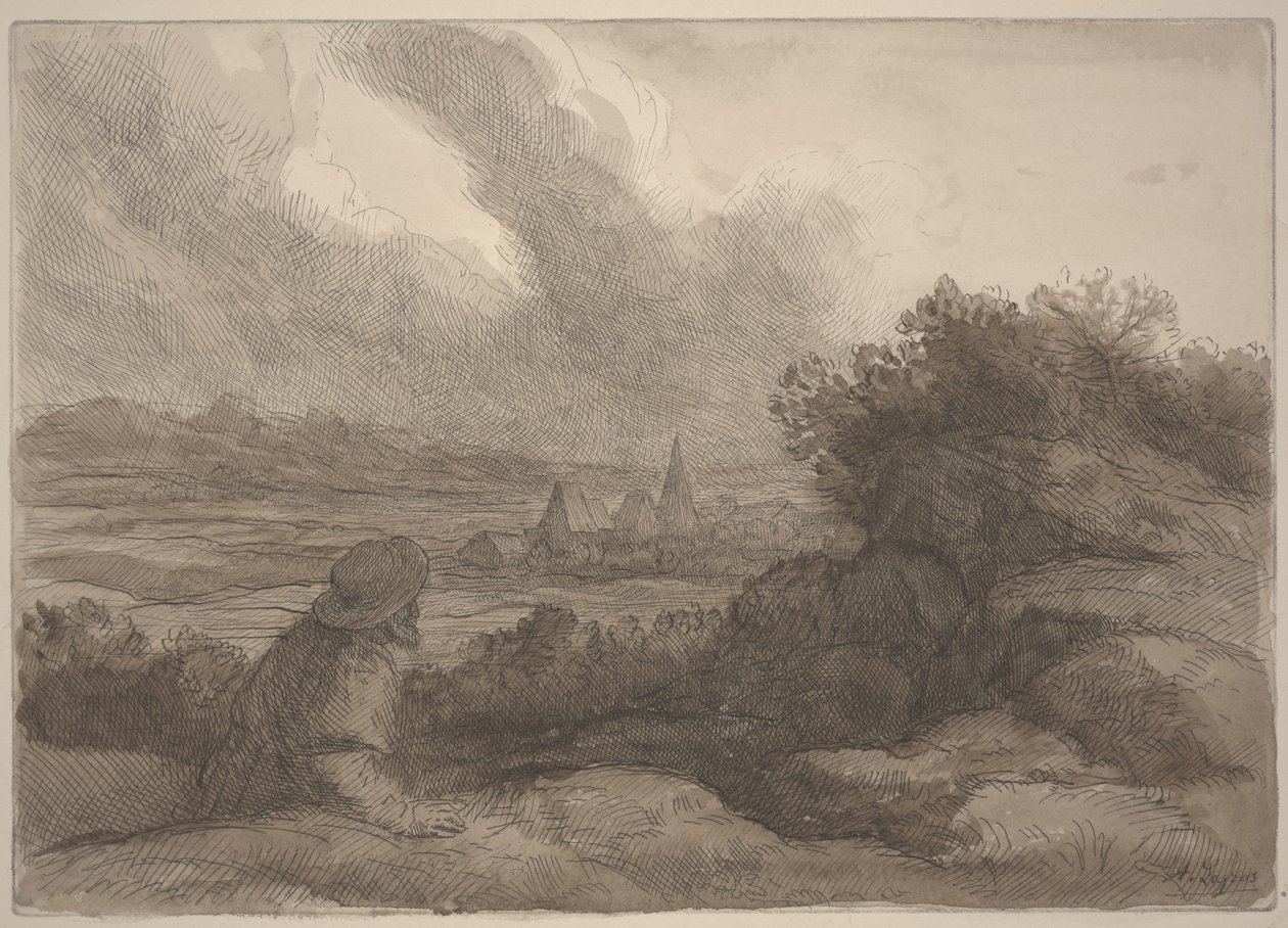 Paysage - Alphonse Legros