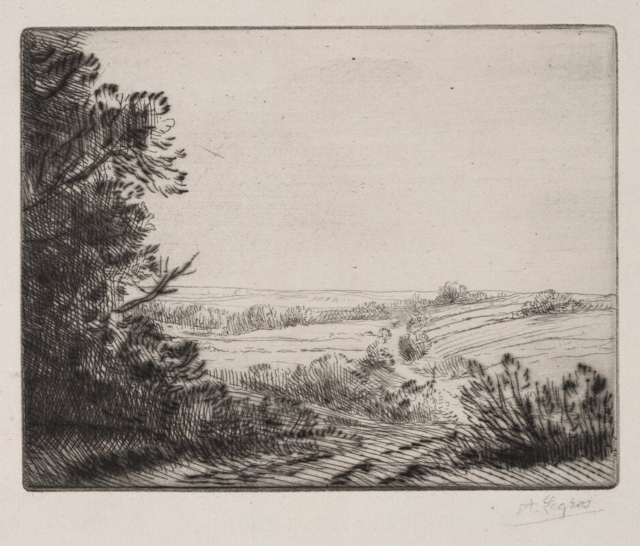 Paysage - Alphonse Legros