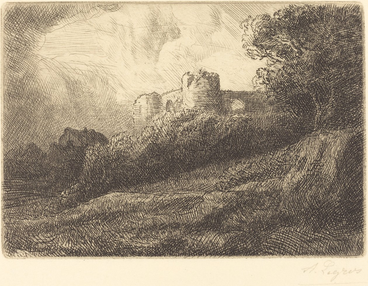 Paysage - Alphonse Legros