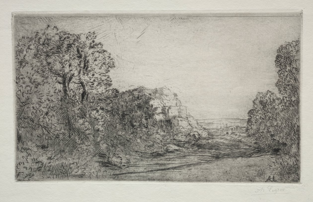 Paysage : Lever de soleil - Alphonse Legros