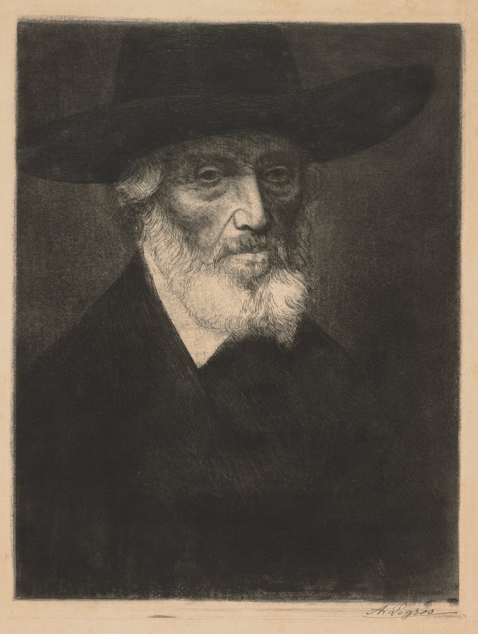 Grand portrait de Thomas Carlyle - Alphonse Legros