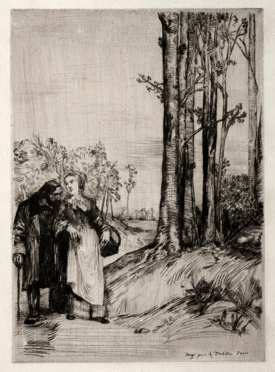 La Promenade du convalescent - Alphonse Legros