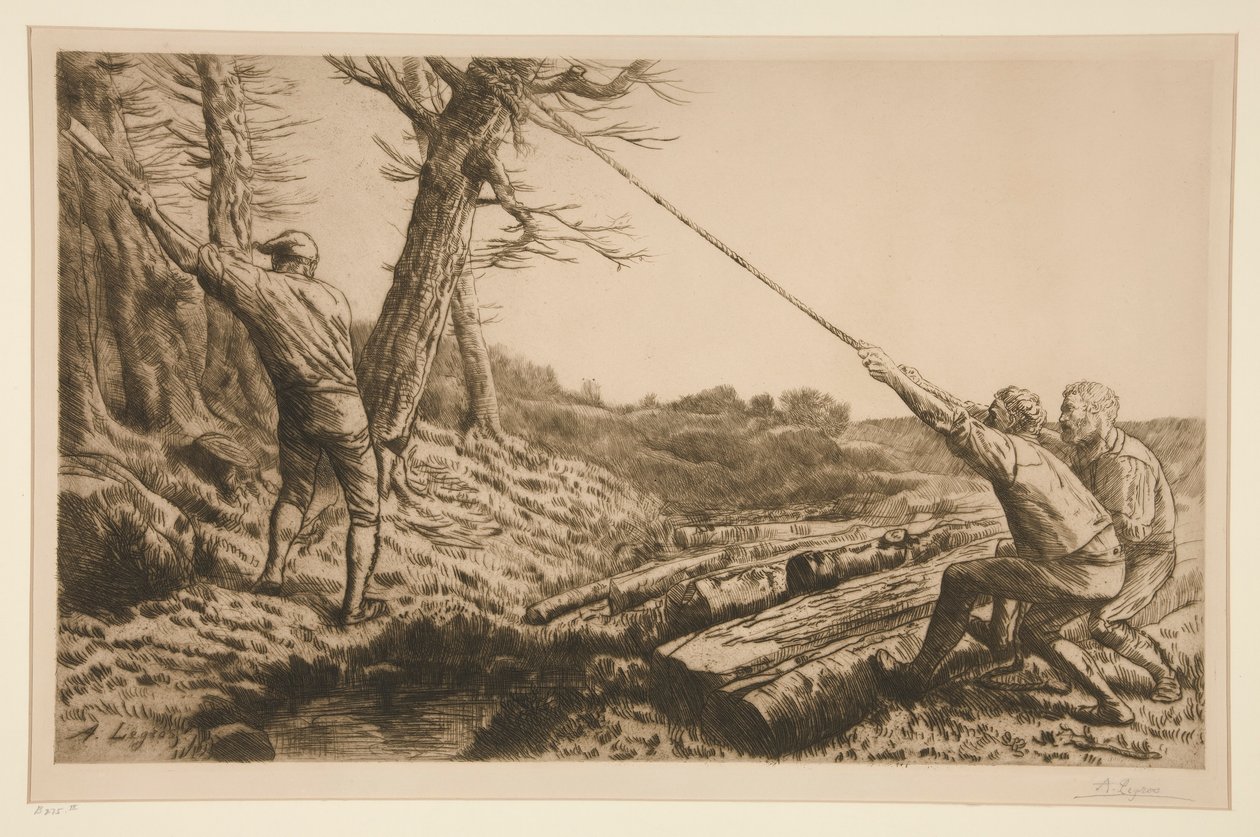 Les bûcherons - Alphonse Legros