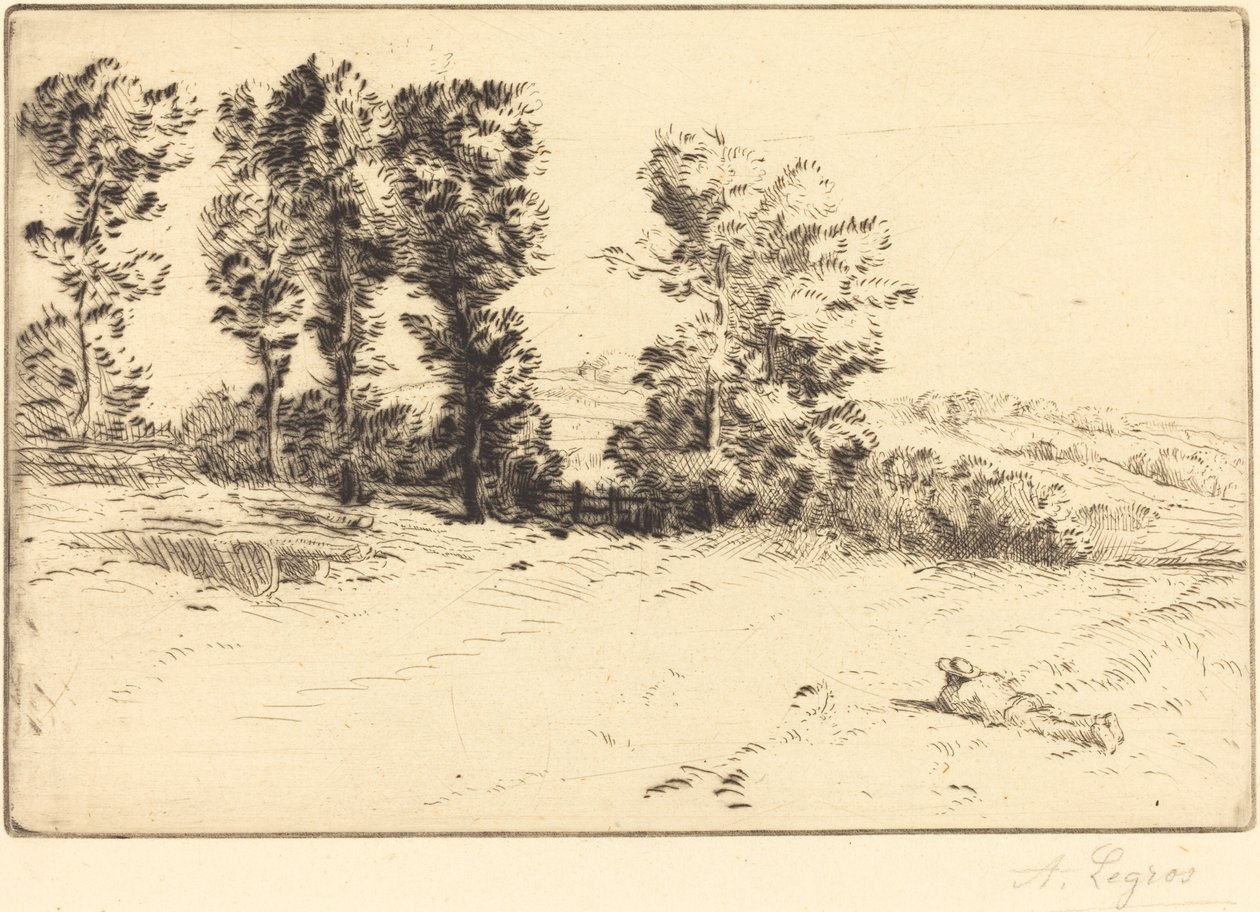 Le pré ensoleillé - Alphonse Legros