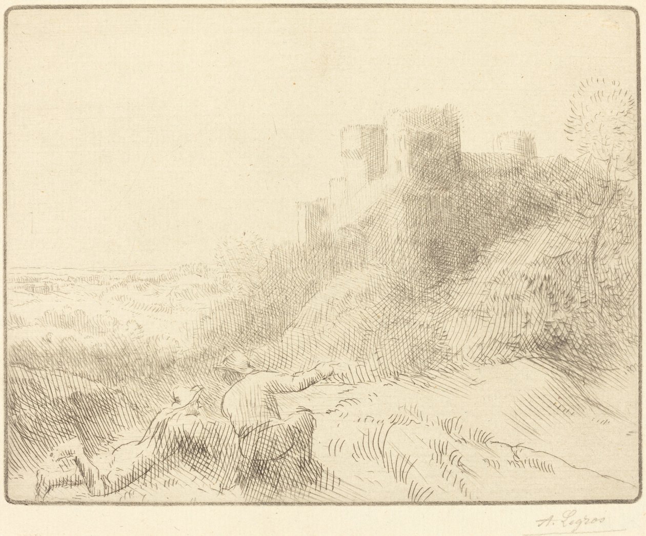 Un vieux château - Alphonse Legros