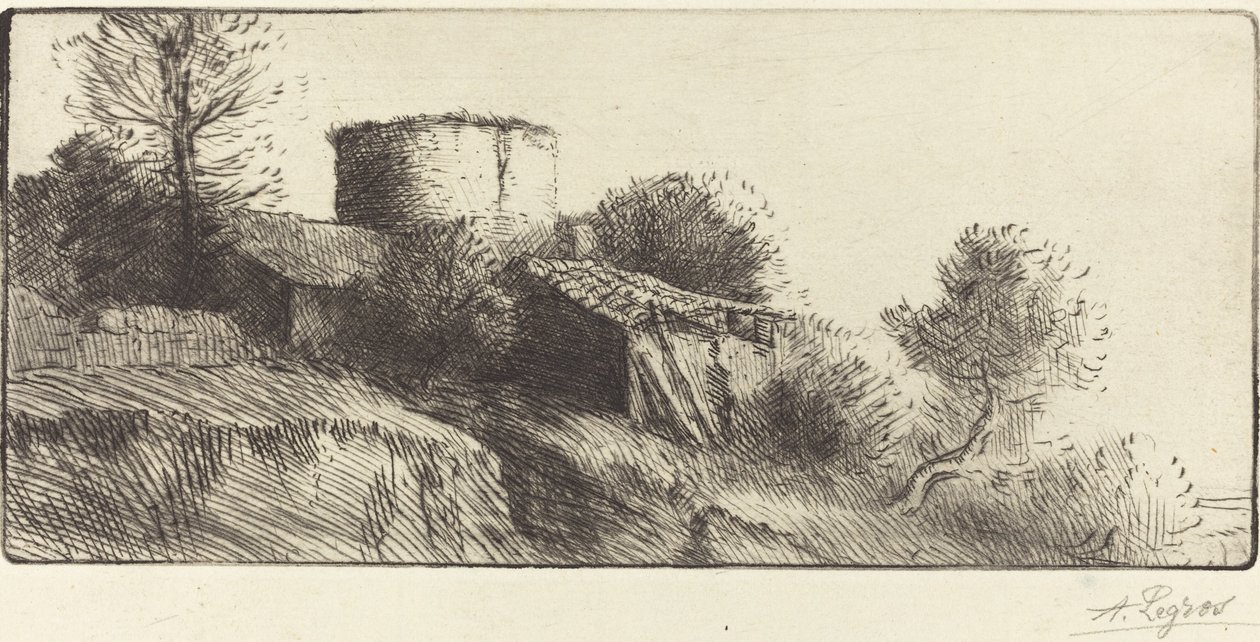 La tour aux pigeons - Alphonse Legros