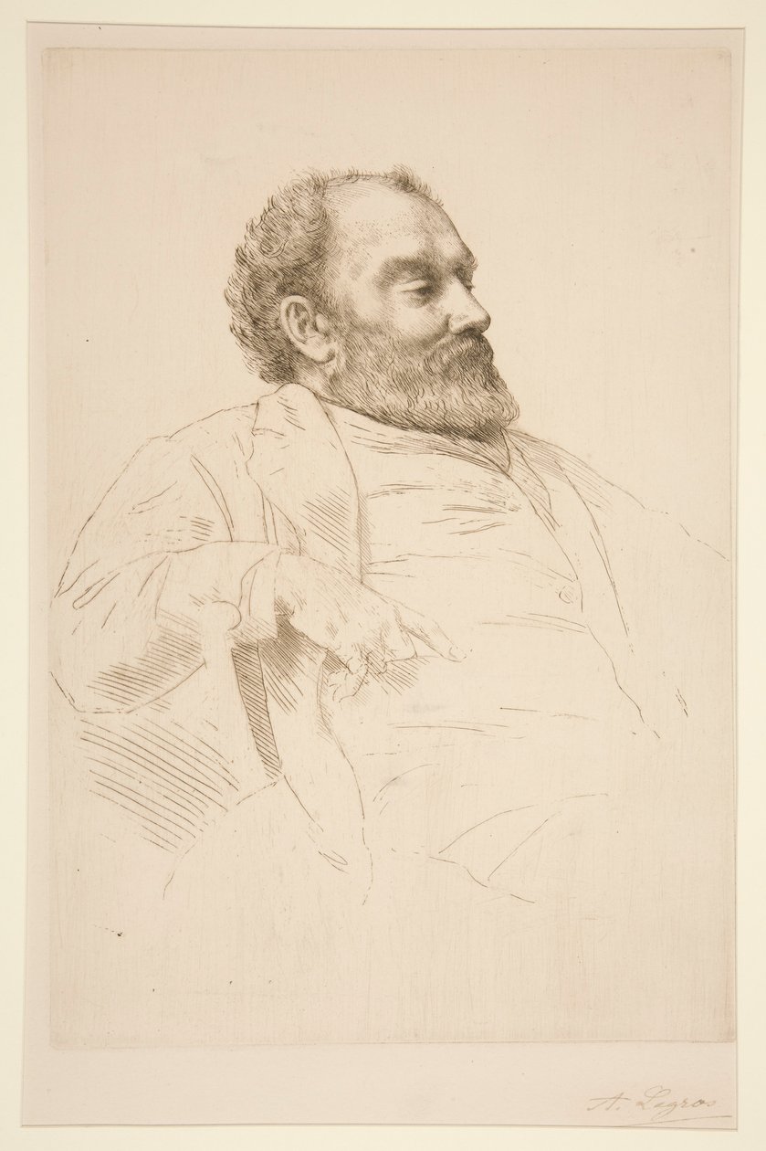 Portrait de Val Prinsep, R.A. - Alphonse Legros