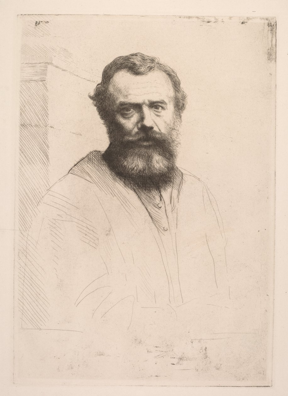 Autoportrait Troisième Plaque - Alphonse Legros