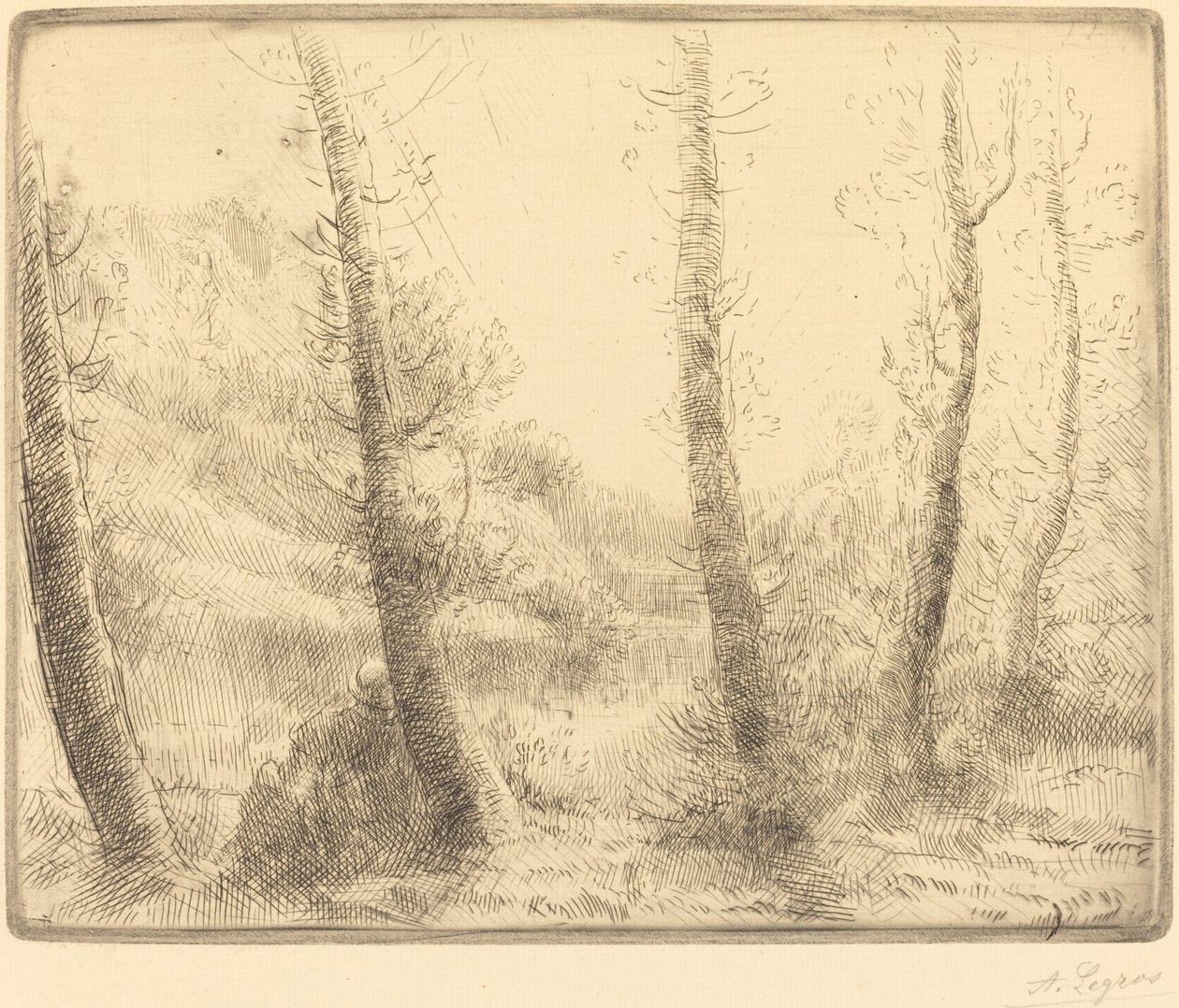 Le petit lac - Alphonse Legros