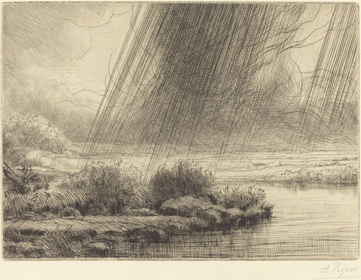 Tempête (Un orage) - Alphonse Legros