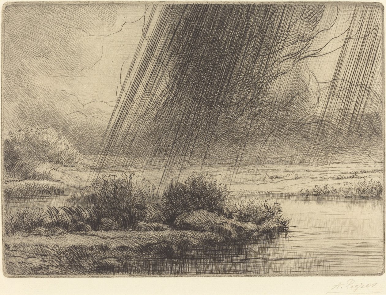 Tempête - Alphonse Legros