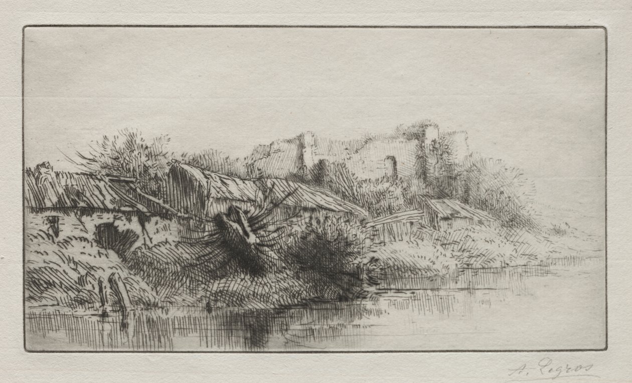 Le village abandonné - Alphonse Legros