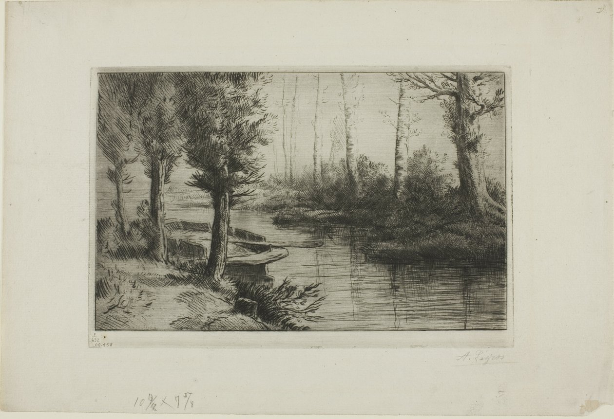 Le canal : Matin - Alphonse Legros