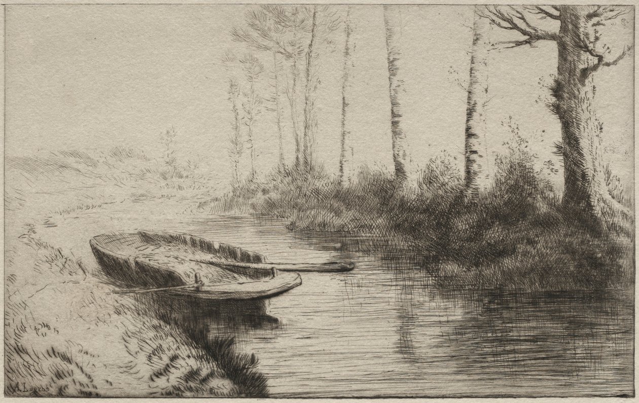 Le Canal, Matin - Alphonse Legros