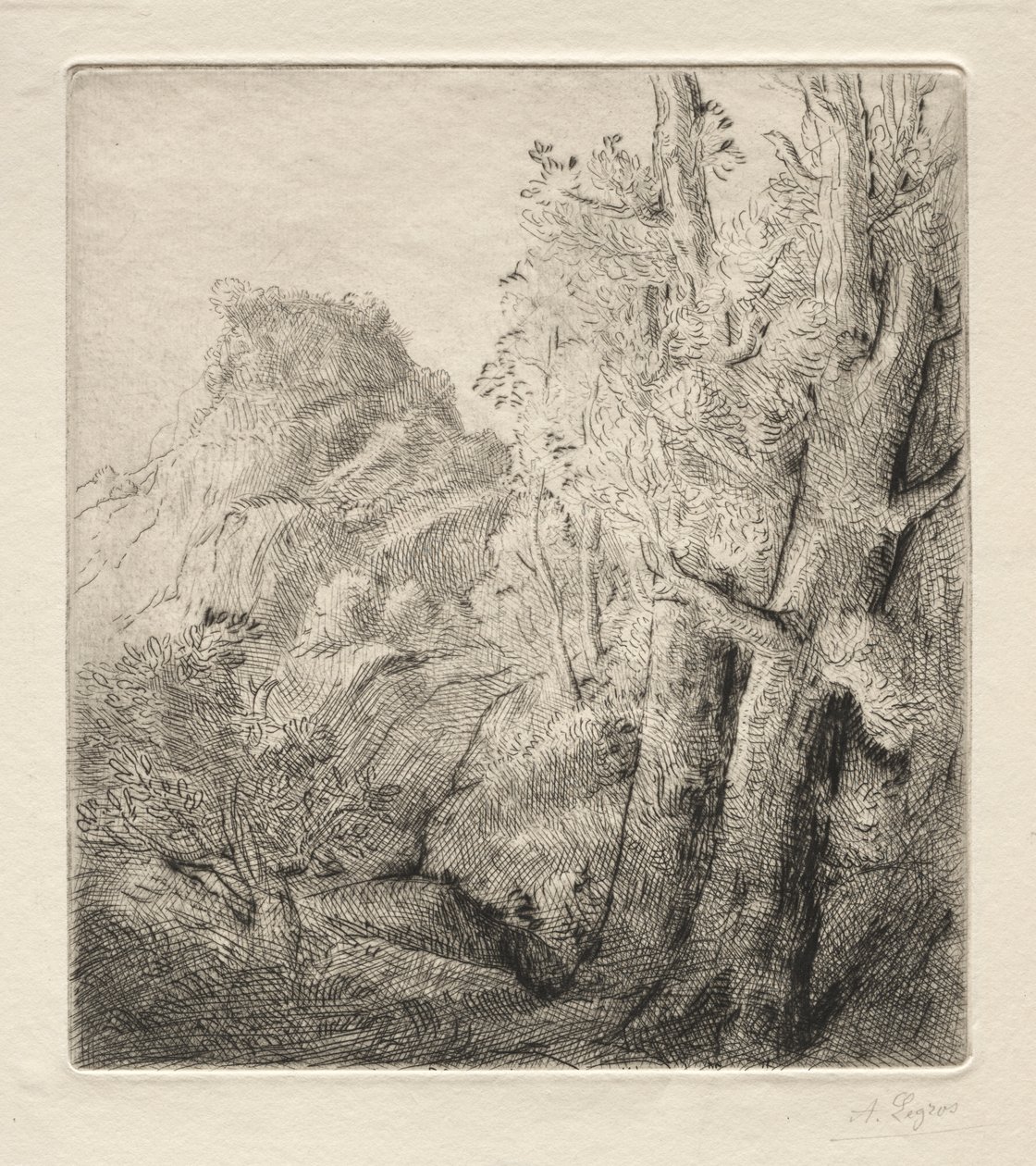 La vieille ville - Alphonse Legros