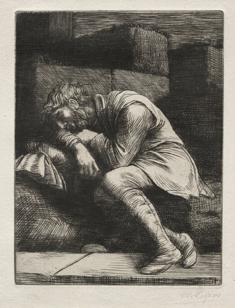 Le Mendiant endormi - Alphonse Legros