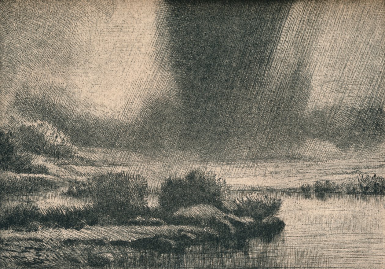 La Tempête, vers 1890 - Alphonse Legros