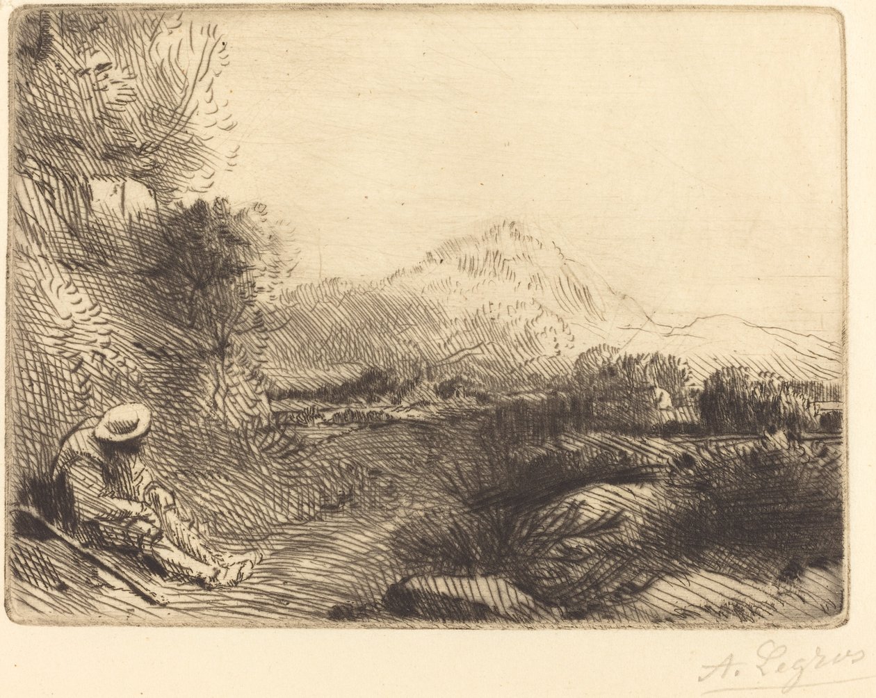 Repos du voyageur - Alphonse Legros