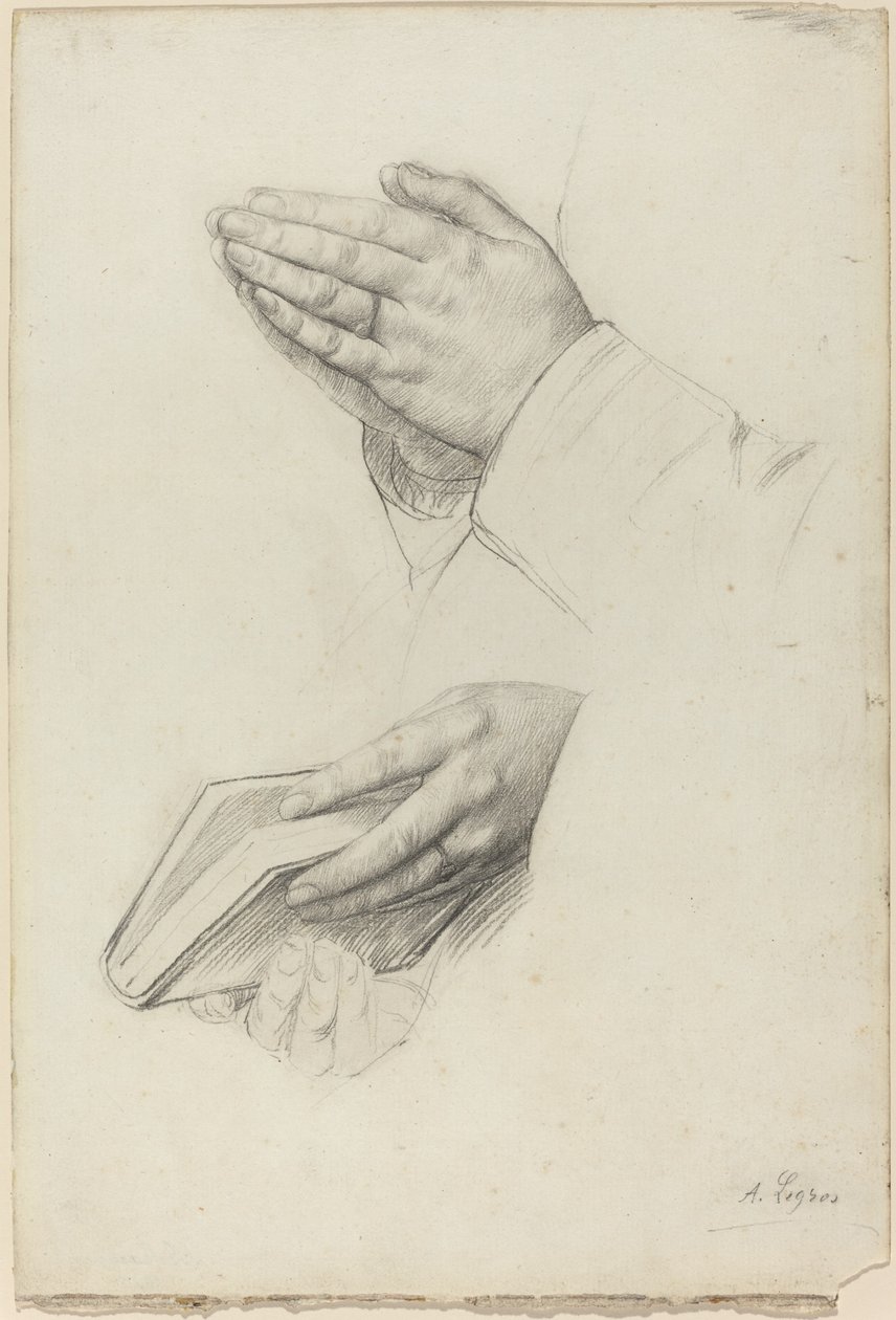 Deux études de mains - Alphonse Legros