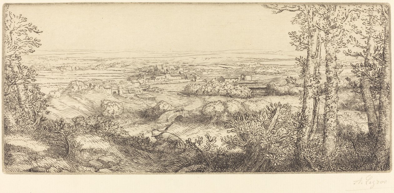 Une vallée en Bourgogne - Alphonse Legros