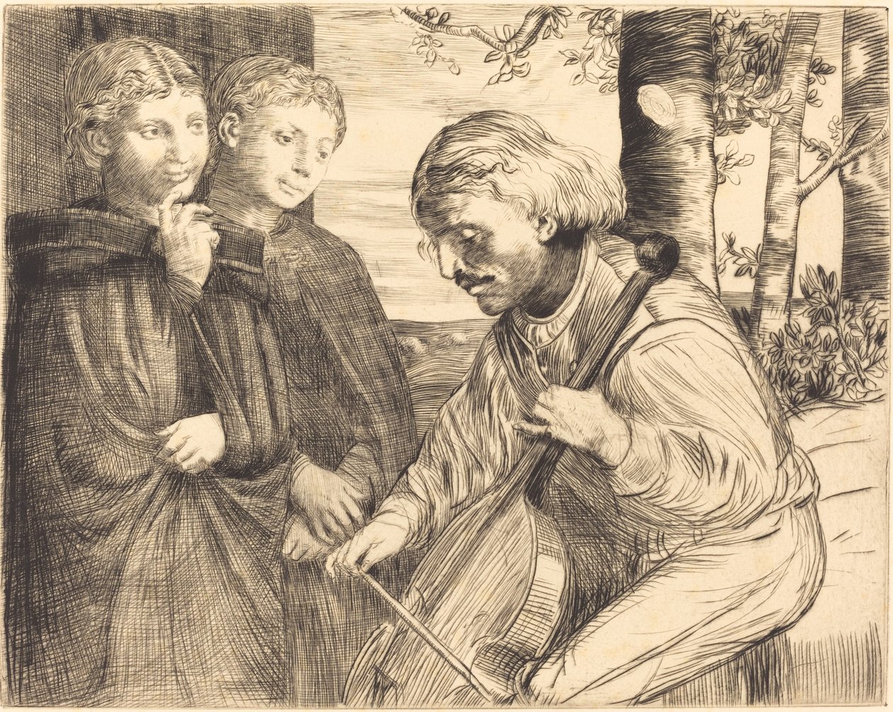 Le joueur de viole - Alphonse Legros