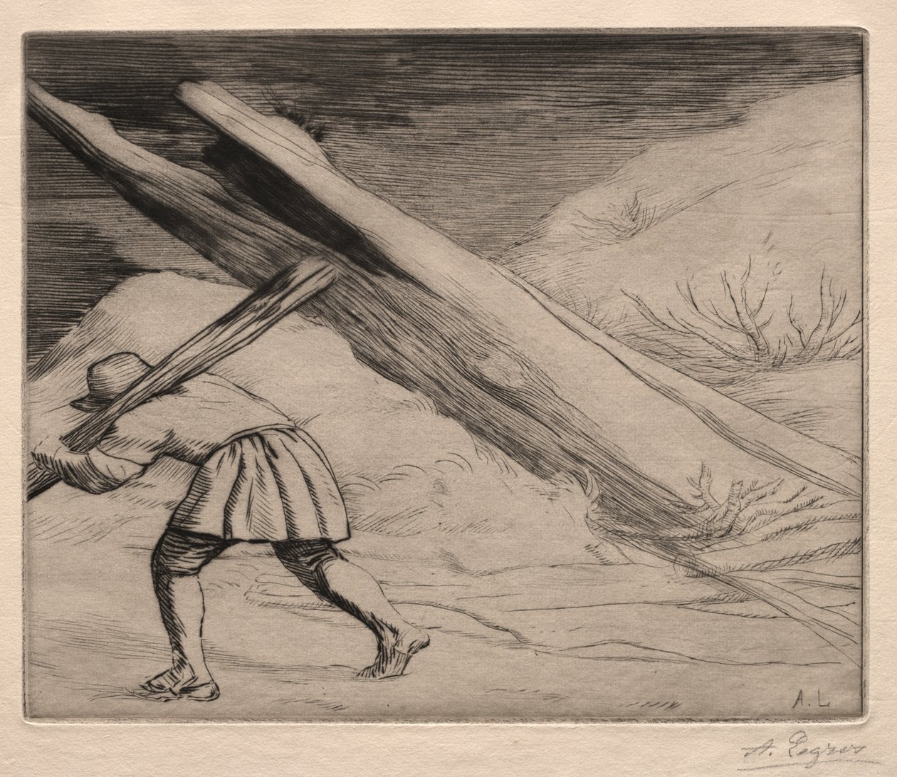 Hiver (1ère planche) - Alphonse Legros