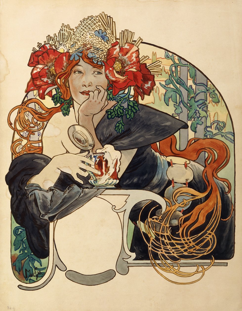 Bière de la Meuse - Alphonse Mucha