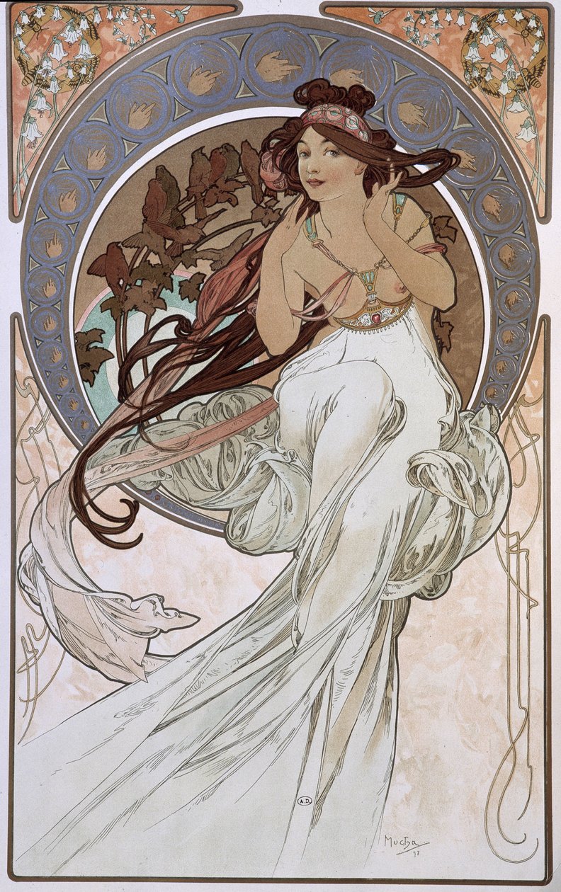La Musique - par Mucha - Alphonse Mucha