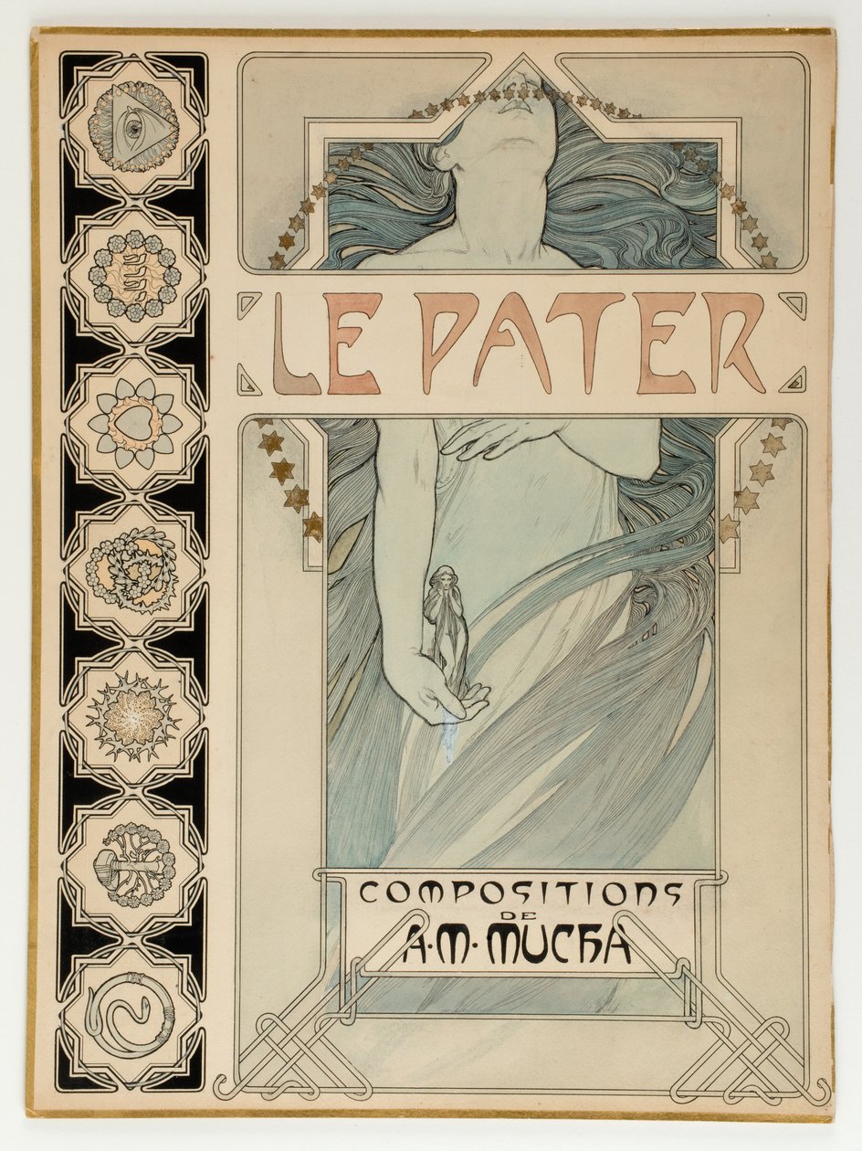 Le Pater, conception de couverture - Alphonse Marie Mucha