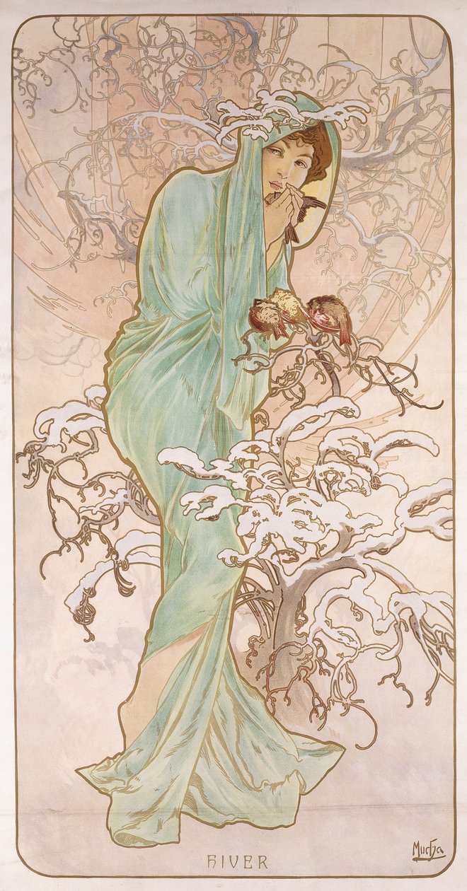 Hiver, vers 1896 - Alphonse Mucha