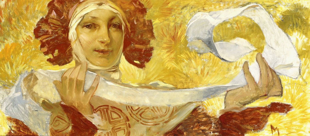 Femme avec un ruban, c. 1902-1903 - Alphonse Mucha