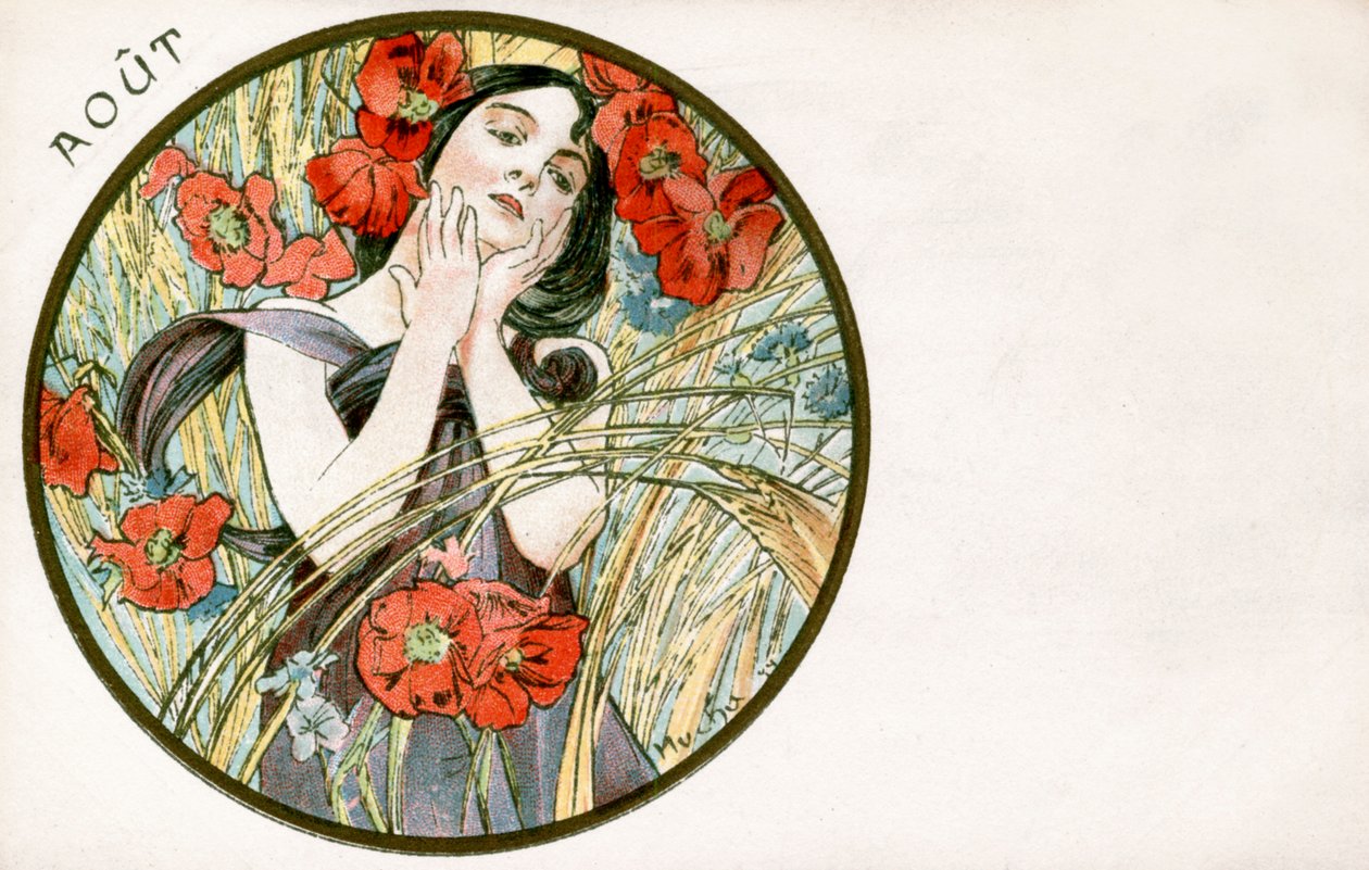 Août, 1900 - Alphonse Mucha