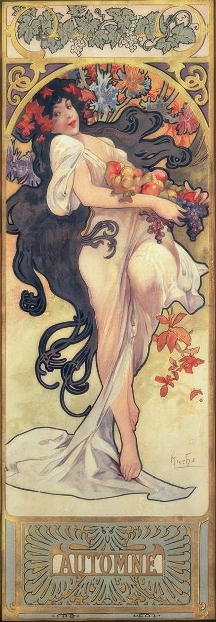Automne - Alphonse Mucha