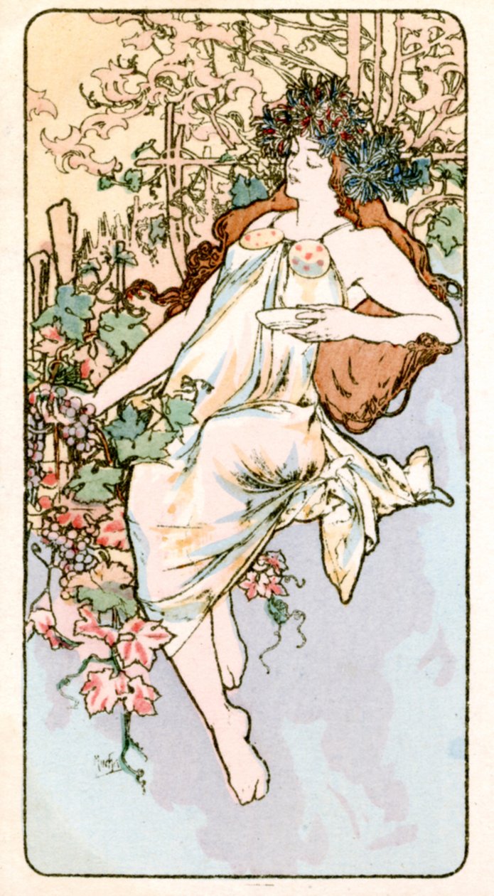 Automne - Alphonse Mucha