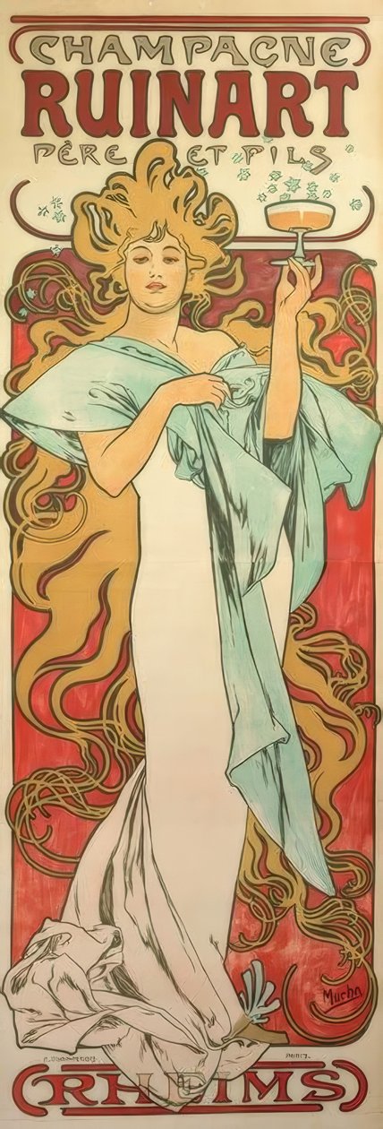 Champagne Ruinart Père et Fils - Alphonse Mucha