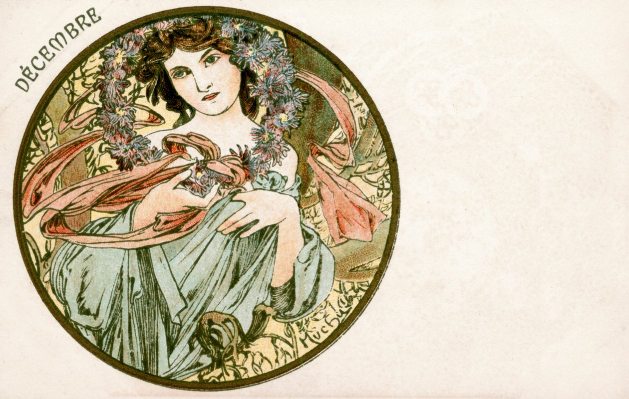 Décembre, 1900 - Alphonse Mucha