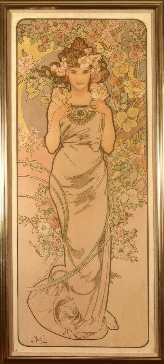 La Rose - Alphonse Mucha