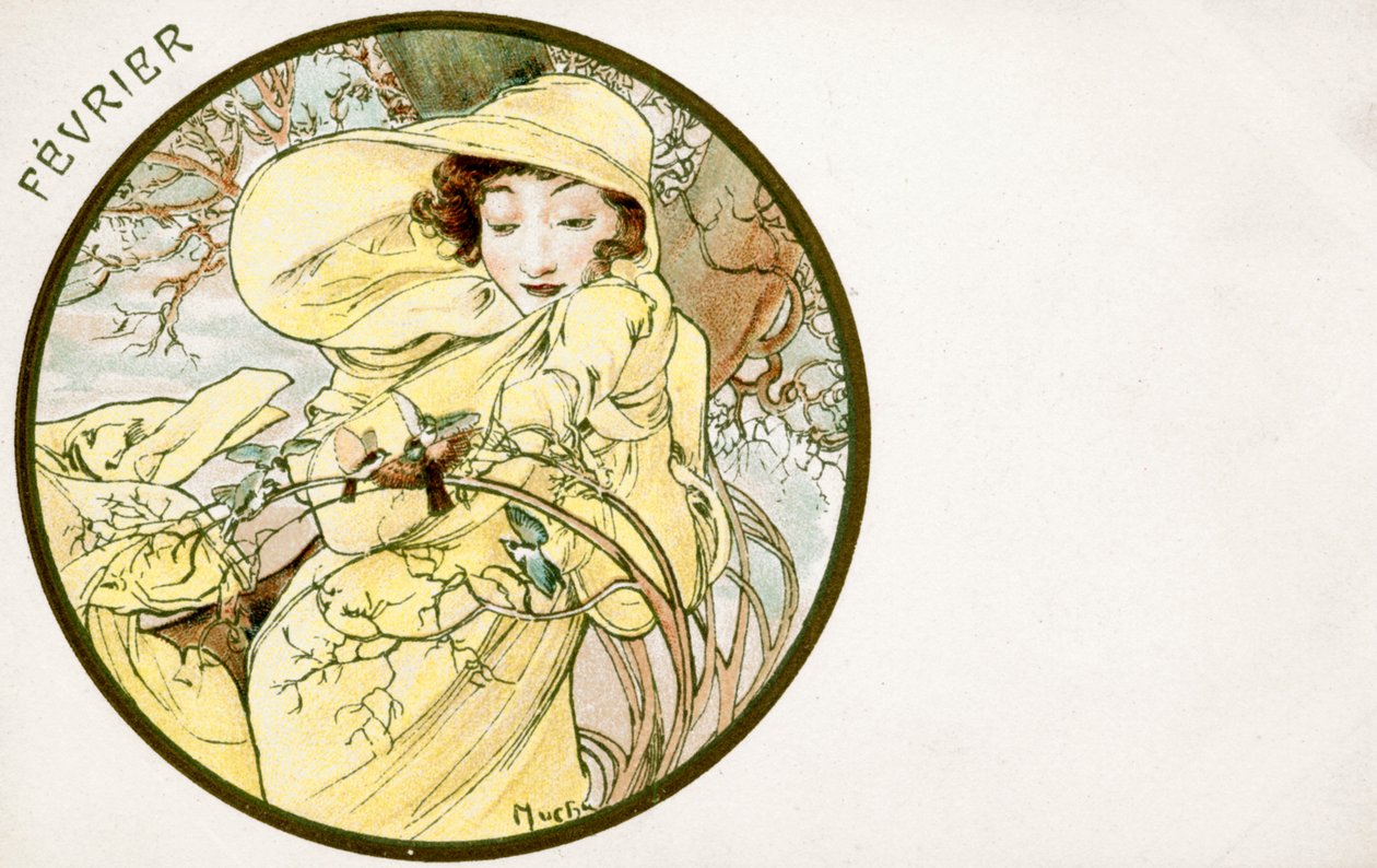 Février, 1900 - Alphonse Mucha